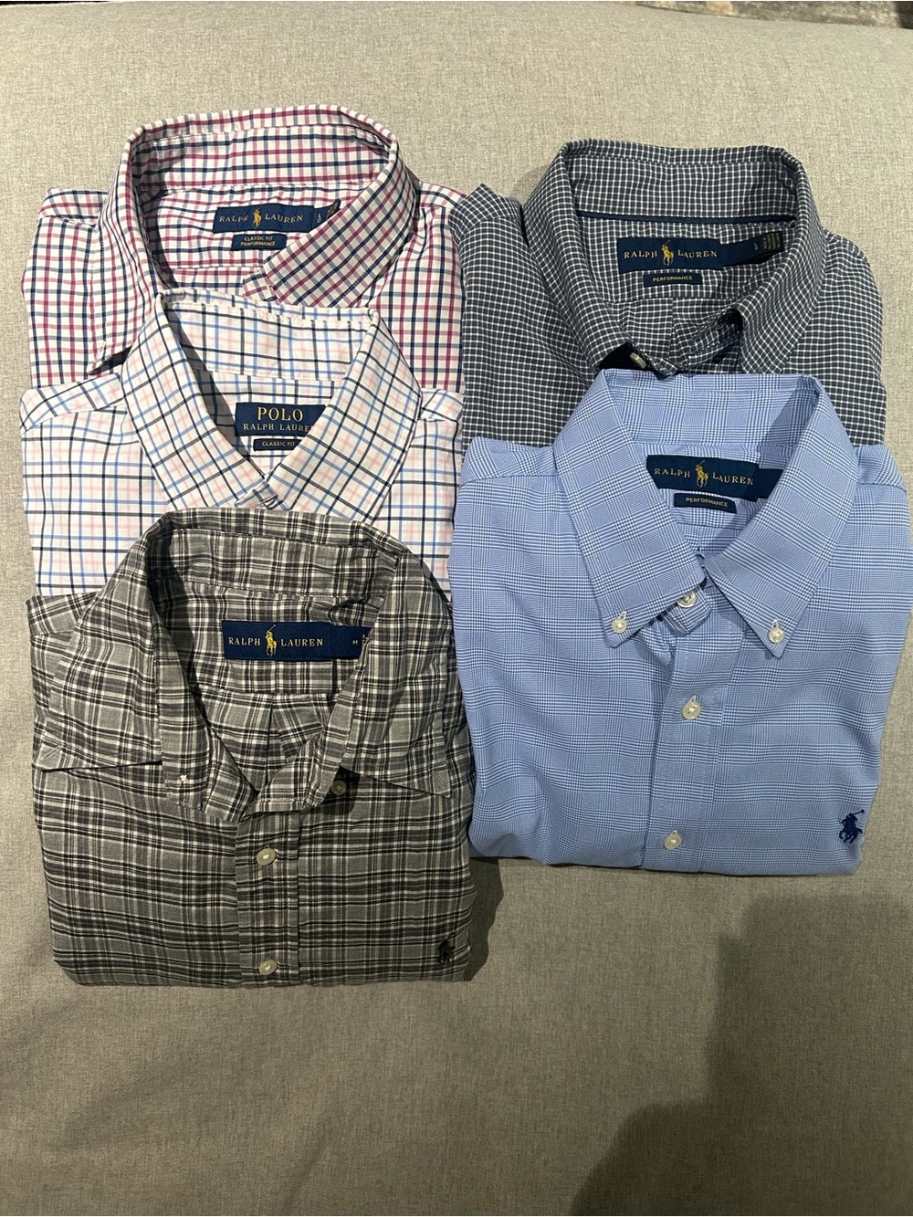 5 Ralph Lauren Dress Shirts